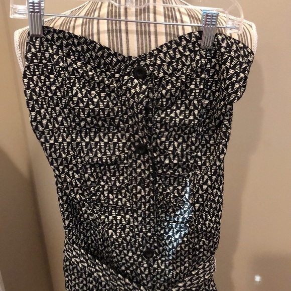 Marianne Strapless Romper Capri Goucho Size Medium - Picture 2 of 6